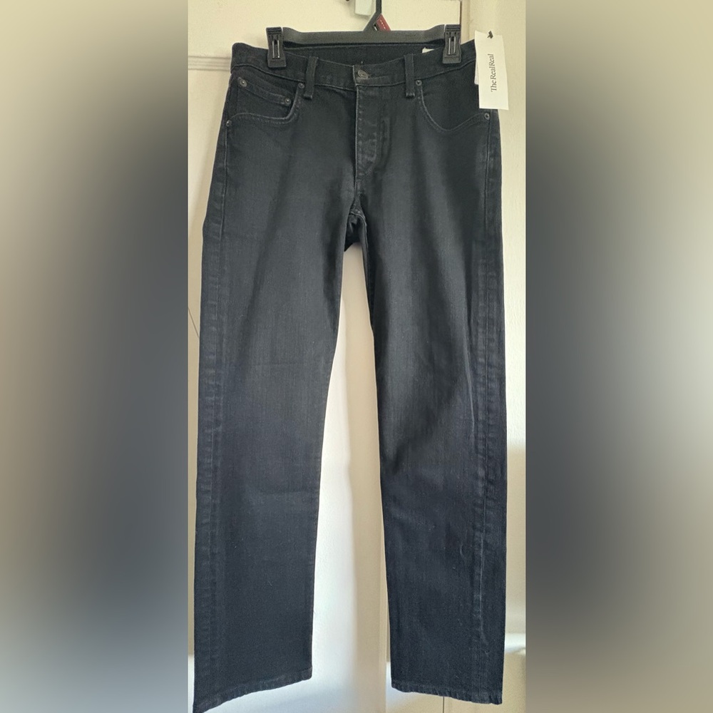 rag & bone Men's Black Straight Jeans